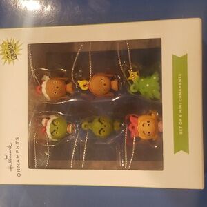 Hallmark Grinch 6 ornaments mini Max Cindy Lou Tree NEW
